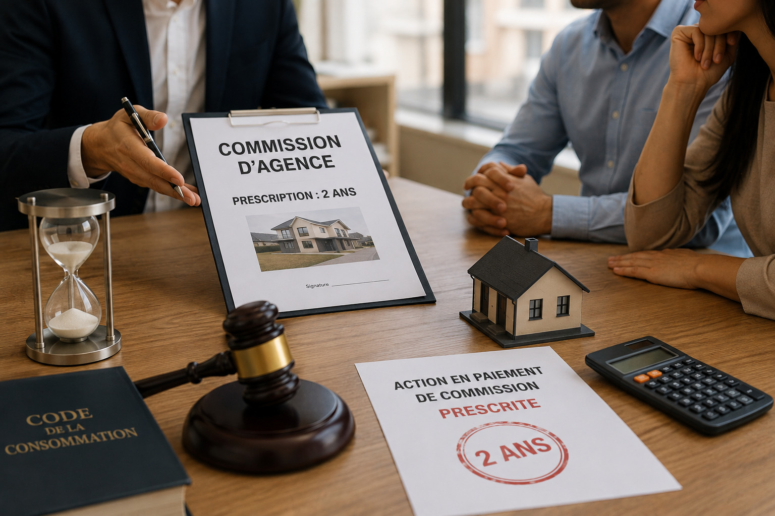 AGENT IMMOBILIER - LA COMMISSION PEUT ÊTRE PRESCRITE PAR DEUX ANS