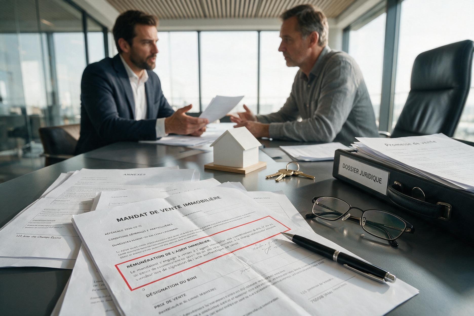 AGENT IMMOBILIER - UNE CLAUSE PÉNALE DOIT ÊTRE PARTICULIÈREMENT APPARENTE POUR ÊTRE OPPOSABLE AU MANDANT
